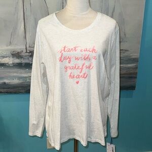 NWT Sleep Sense Long Sleeves Sleep Shirt, XL